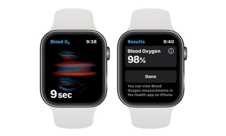 oxygen sensor apple watch